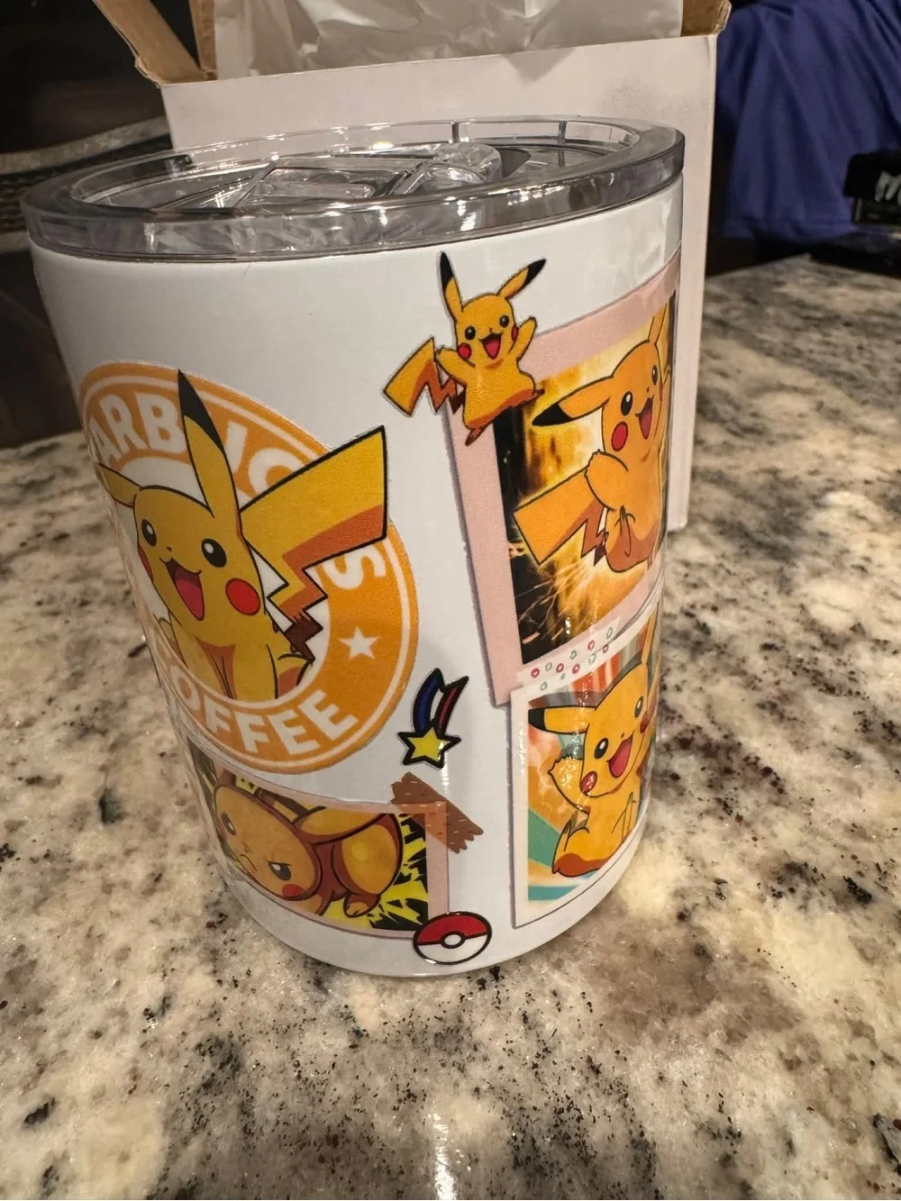 Starbucks x Pikachu tumblr NEW IN BOX